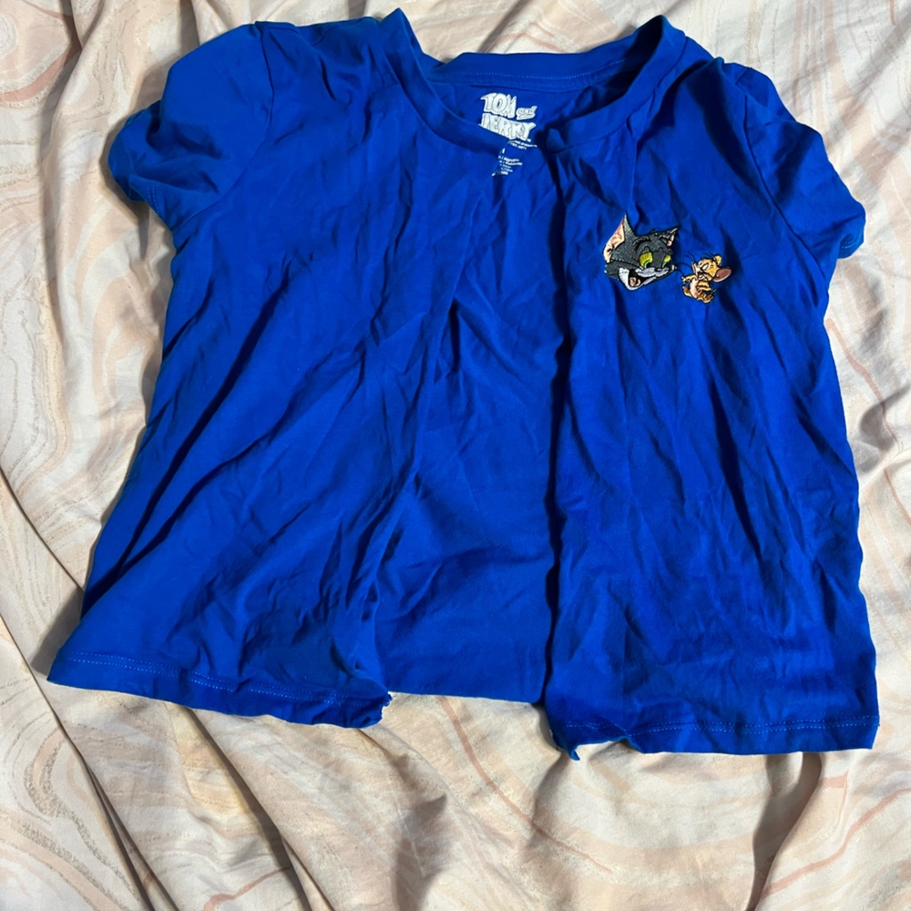 Blue open shirt